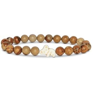 Fahlo Sand Dune Stone Beaded The Lounge Koala Tracking Stretch Bracelet